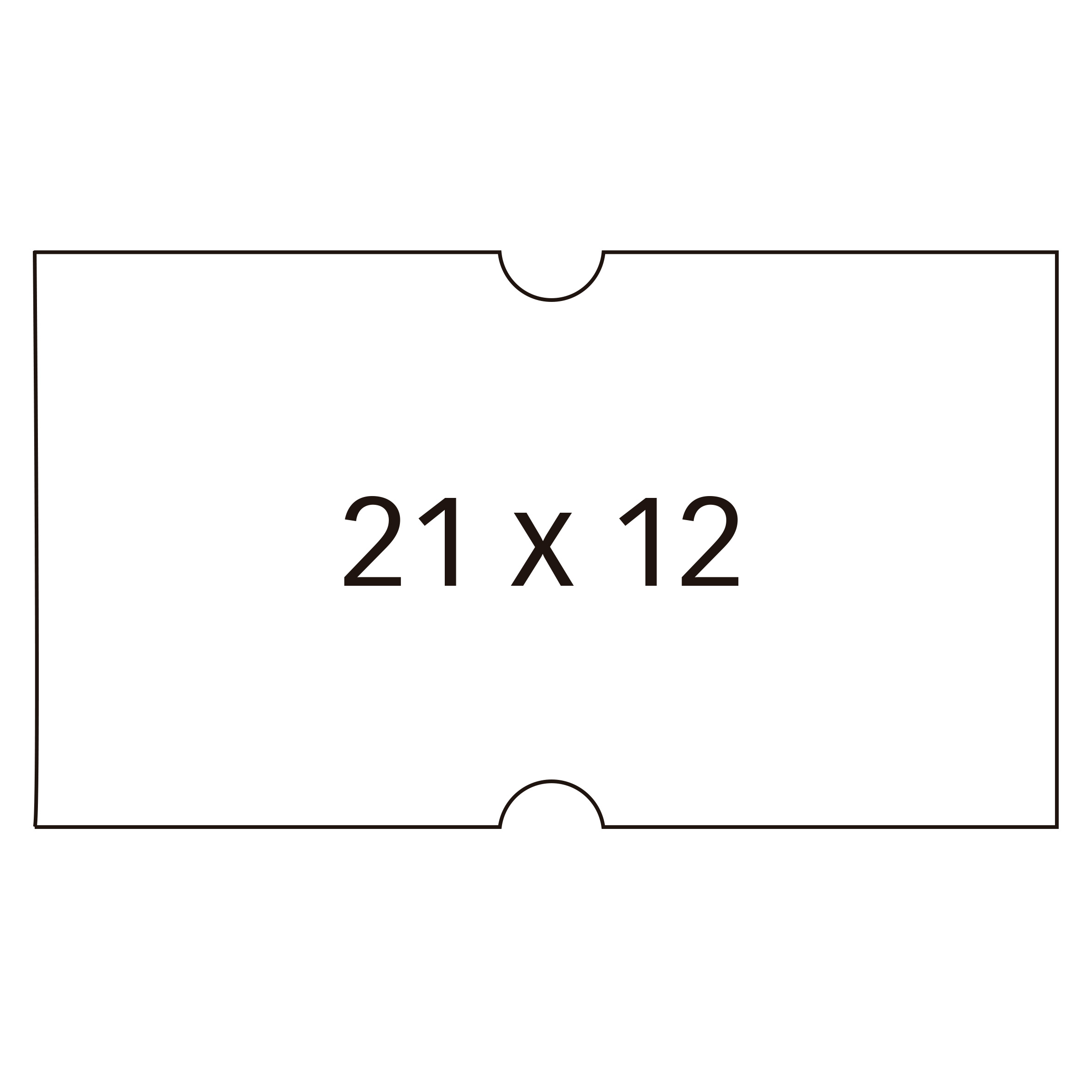 Apli Etiquetas Blancas para Maquinas Etiquetadoras de Precios de 1 Linea - Tamao 21x12mm - Pack de 