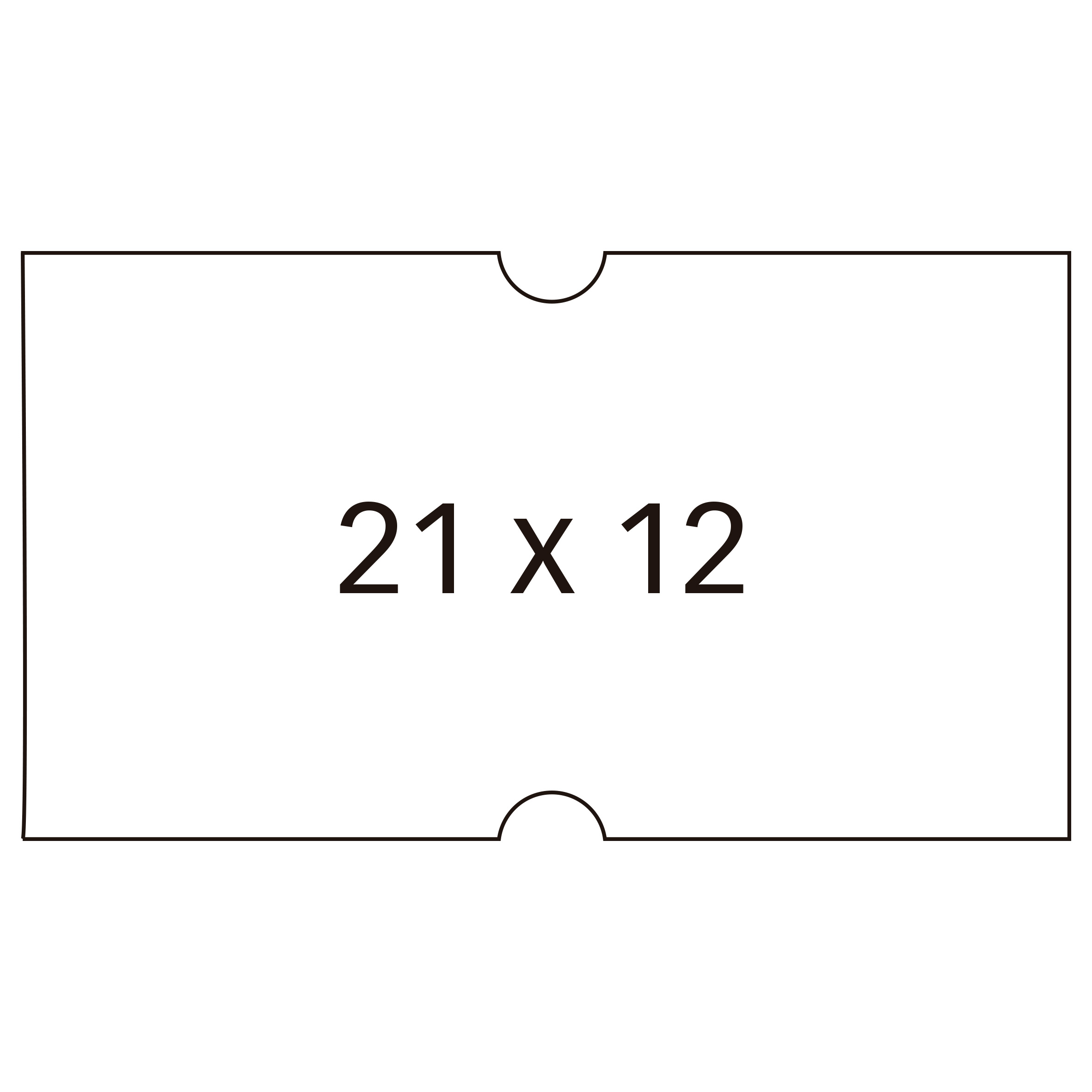 Apli Etiquetas Blancas para Maquinas Etiquetadoras de Precios de 1 Linea - Tamao 21 x 12mm - Pack d