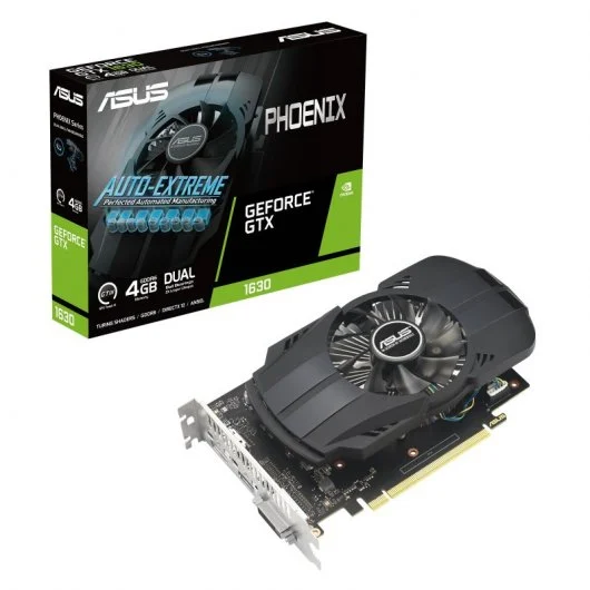 Asus Phoenix GeForce GTX 1630 Tarjeta Grafica 4GB GDDR6 EVO NVIDIA - PCIe 3.0, HDMI, DVI-D, DisplyPo