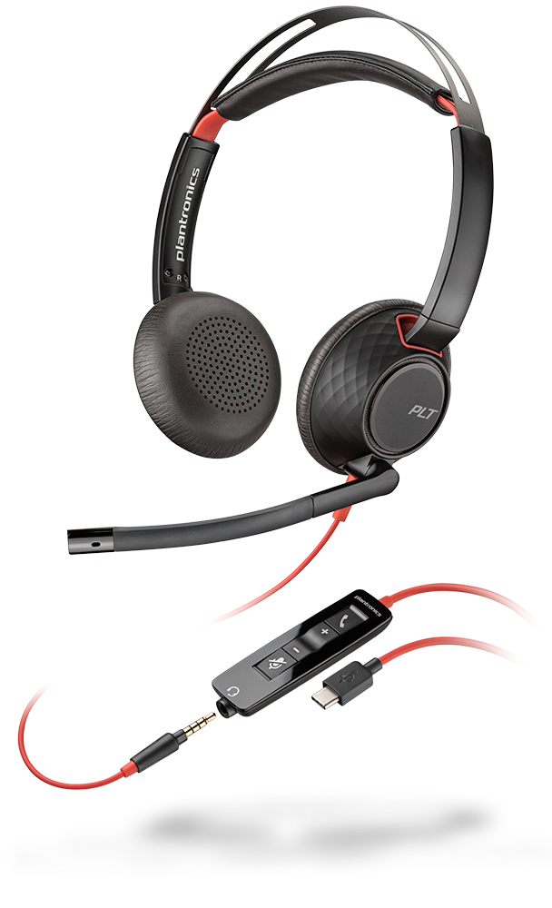 Plantronics Blackwire C5220 USB-C Auriculares con Microfono - Cancelacion de Ruido - Diadema Metalic