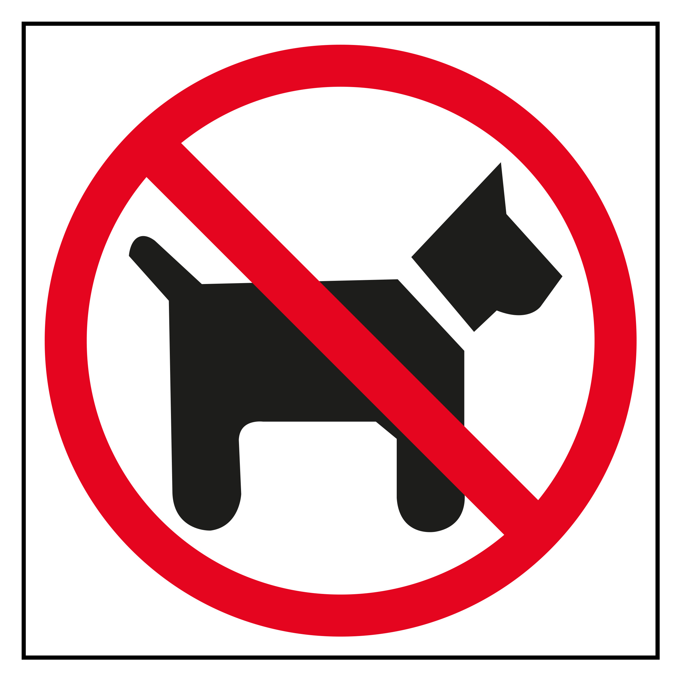 Apli Etiqueta Sealizacion Prohibido Perros 1 U.