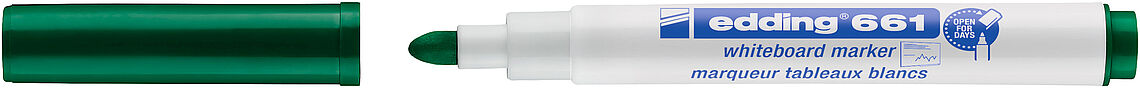 Edding 661 Rotulador para Pizarra Blanca - Punta Redonda - Trazo entre 1 y 2 mm. - Tinta Pigmentada 