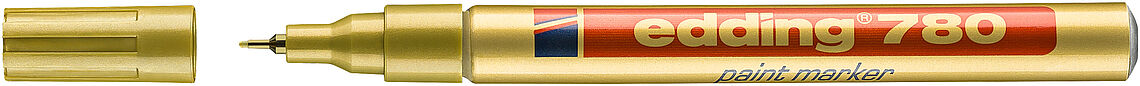 Edding 780 Rotulador Permanente de Tinta Opaca - Punta Redonda - Trazo 0.8mm - Puntas de Recambio Di