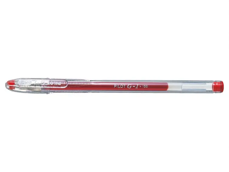 Pilot Boligrafo de Gel G1 - Recargable - Punta de Bola 0.5mm - Trazo 0.3mm - Cuerpo Transparente - C