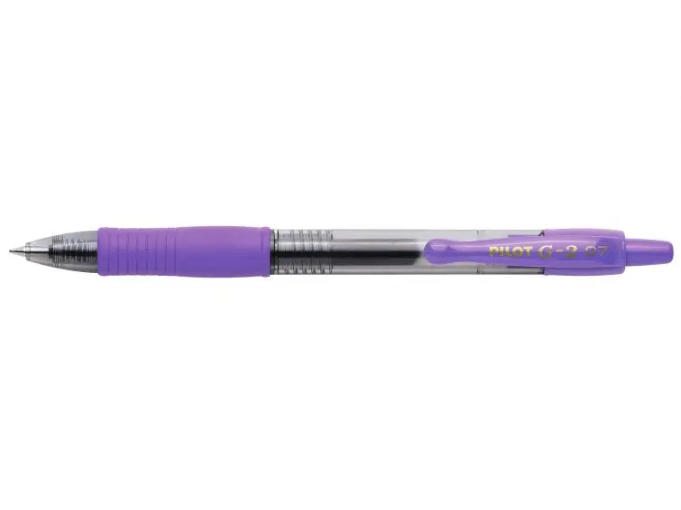 Pilot Boligrafo de Gel G2 Rollerball Retractil - Recargable - Punta de Bola Redonda 0.7mm - Trazo 0.