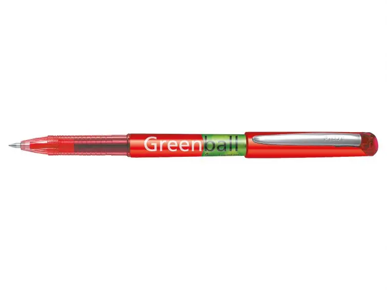 Pilot Boligrafo de Tinta Liquida Greenball - Recargable - Fabricado con Plastico Reciclado - Punta M