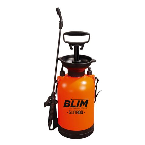 Blim Sulfatadora/Pulverizador de Mano 5L - Bomba con Presion hasta 3 bar - Boquilla Regulable - Corr