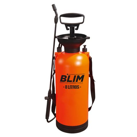 Blim Sulfatadora/Pulverizador de Mano 8L - Bomba con Presion hasta 3 bar - Boquilla Regulable - Corr