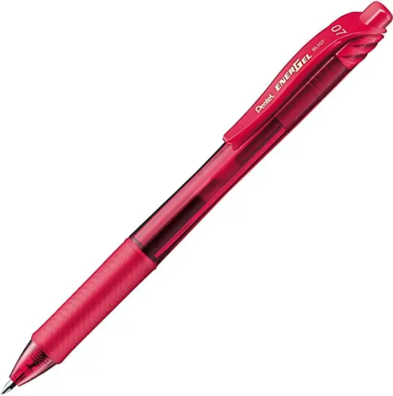 Pentel Energel X Boligrafo de Bola Retractil - Punta 0.7mm - Trazo 0.35mm - Tinta Gel - Recargable -