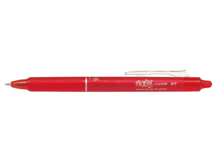 Pilot Boligrafo de Gel Borrable Retractil Frixion Clicker - Punta de Bola Redonda 0.7mm - Trazo 0.4m