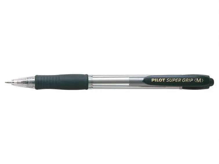 Pilot Boligrafo de Bola Retractil SuperGrip - Punta Redonda 1.0mm - Trazo 0.27mm - Tinta de Aceite -
