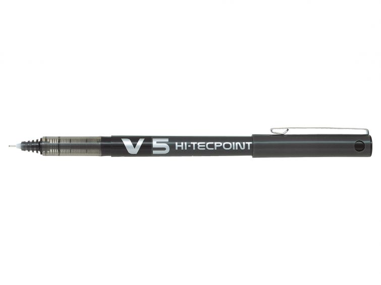 Pilot Boligrafo de tinta liquida V5 HI-Tecpoint Rollerball - Punta fina de aguja 0.5mm - Trazo 0.3mm