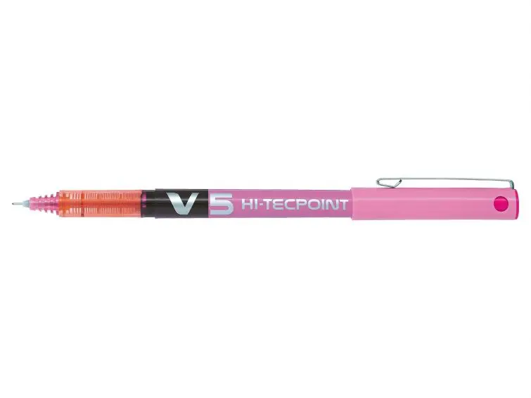 Pilot Boligrafo de tinta liquida V5 HI-Tecpoint Rollerball - Punta fina de aguja 0.5mm - Trazo 0.3mm
