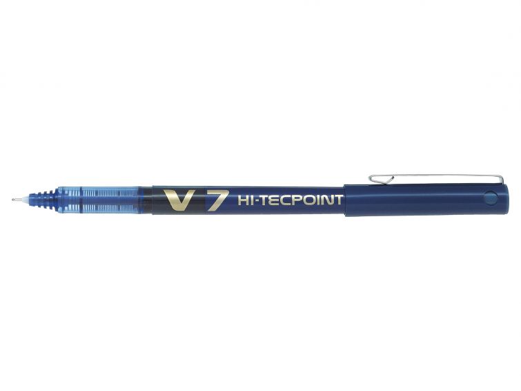 Pilot Boligrafo de Tinta Liquida V7 HI-Tecpoint Rollerball - Punta Fina de Aguja 0.7mm - Trazo 0.5mm