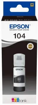 Epson 104 Negro Botella de Tinta Original - C13T00P140