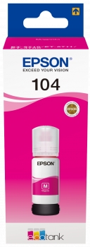 Epson 104 Magenta Botella de Tinta Original - C13T00P340