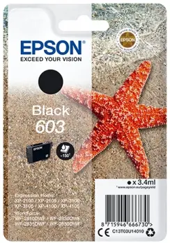 Epson 603 Negro Cartucho de Tinta Original - C13T03U14010