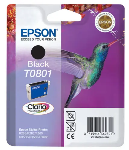 Epson T0801 Negro Cartucho de Tinta Original - C13T08014011