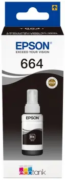 Epson T6641 Negro Botella de Tinta Original - C13T664140