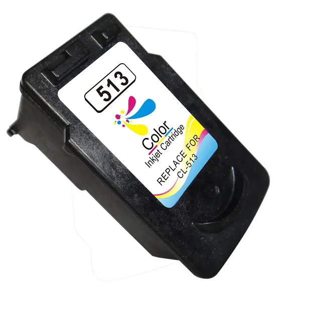 Canon CL513/CL511 Color Cartucho de Tinta Remanufacturado - Muestra Nivel de Tinta - Reemplaza 2971B