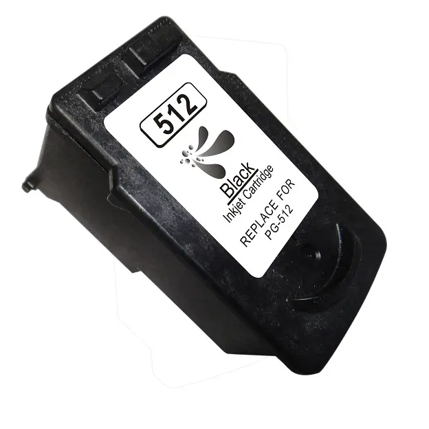 Canon PG512/PG510 Negro Cartucho de Tinta Remanufacturado - Muestra Nivel de Tinta - Reemplaza 2969B