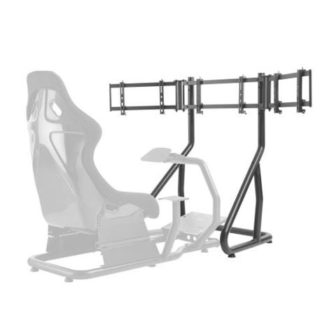 Cromad Stand para Tres Televisores Racing Simulator Cockpit Seat