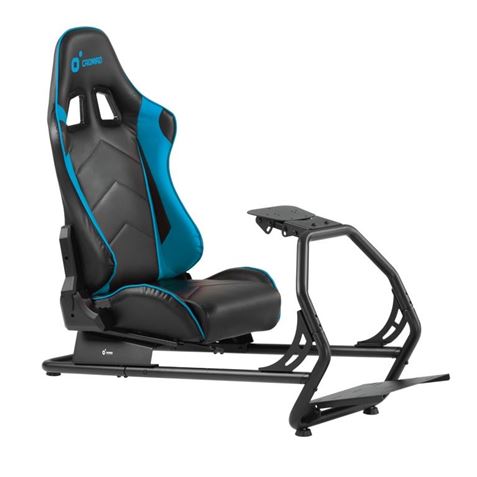 Cromad R2 Asiento Simulador de Carreras - Soporte para Pedales y Volante - Totalmente Ajustable - Ro