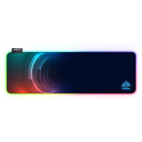 Cromad Alfombrilla Gaming Pro XXL - Iluminacion LED RGB - Bordes Reforzados - Tama�o 800x300x3mm - C