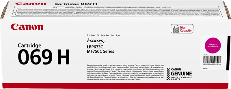 Canon 069H Magenta Cartucho de Toner Original - 5096C002