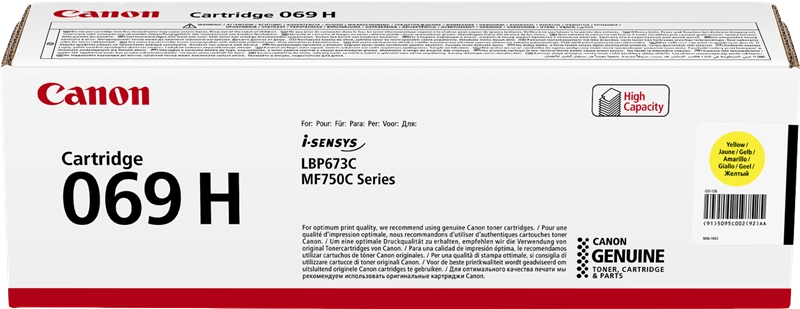 Canon 069H Amarillo Cartucho de Toner Original - 5095C002