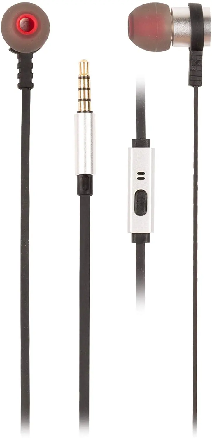 NGS Cross Rally Auriculares Metalicos Intrauditivos - Microfono Integrado - Asistente Voz - Cable de