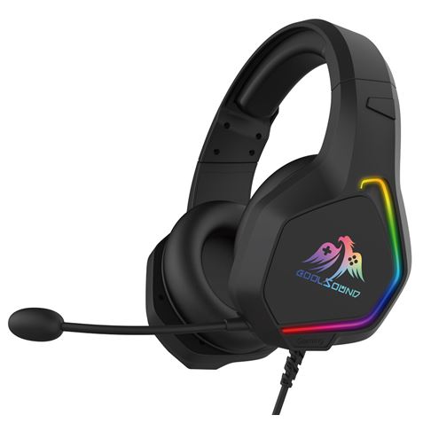 Coolsound G6 Auriculares Gaming con Microfono - USB para Iluminacion LED - Diadema Ajustable - Almoh