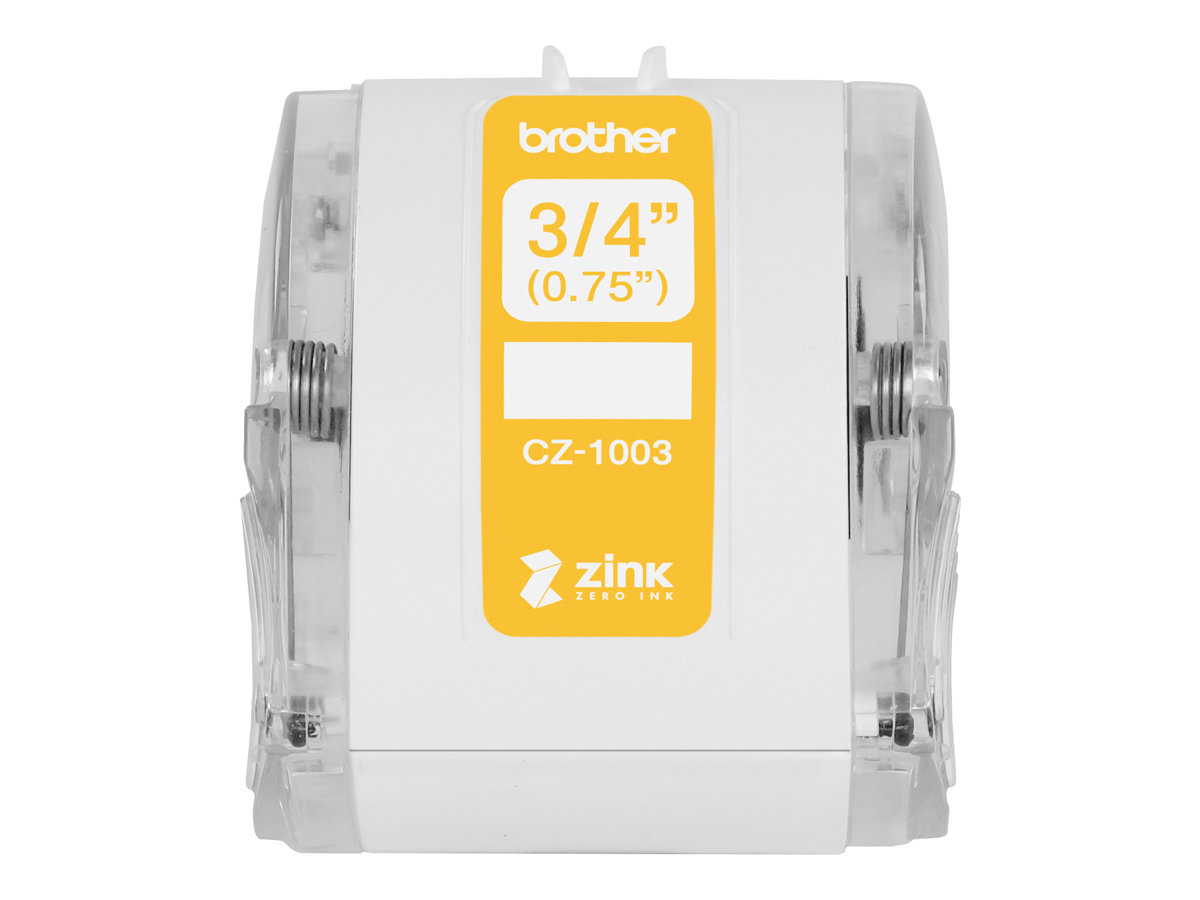 Brother CZ1003 Rollo de Etiquetas Originales de Tama�o Personalizado - Ancho 19mm x 5 metros - Zero 