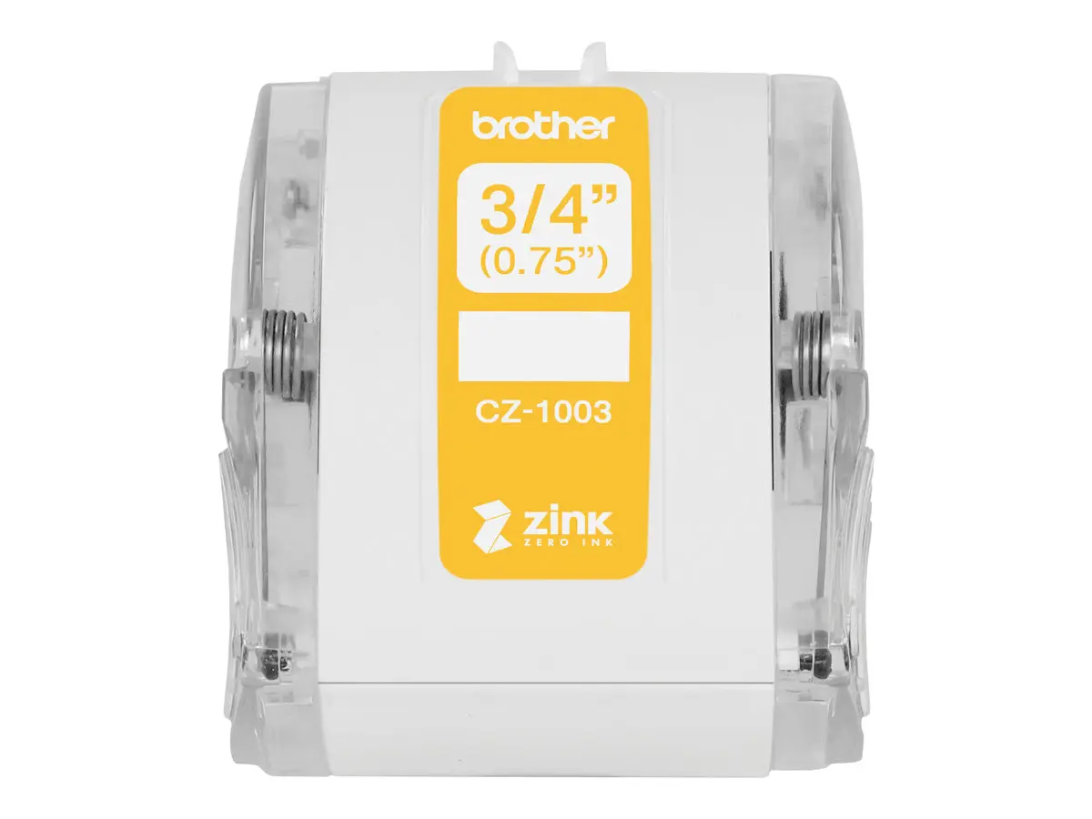 Brother CZ1003 Rollo de Etiquetas Originales de Tama�o Personalizado - Ancho 19mm x 5 metros - Zero 