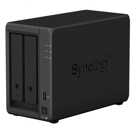 Synology DiskStation DS723+ Servidor de Almacenamiento NAS - Hasta 2 Unidades de Almacenamiento - In