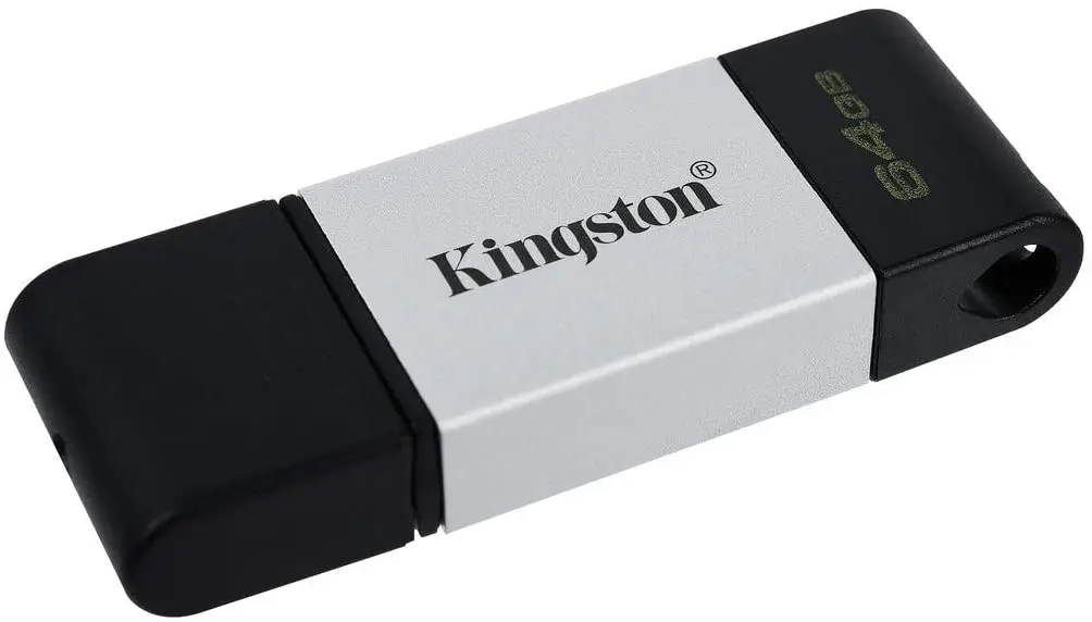 Kingston DataTraveler 80 Memoria USB Tipo C 64GB - USB-C 3.2 Gen 1 - 200 MB/s en Lectura - Con Tapa 
