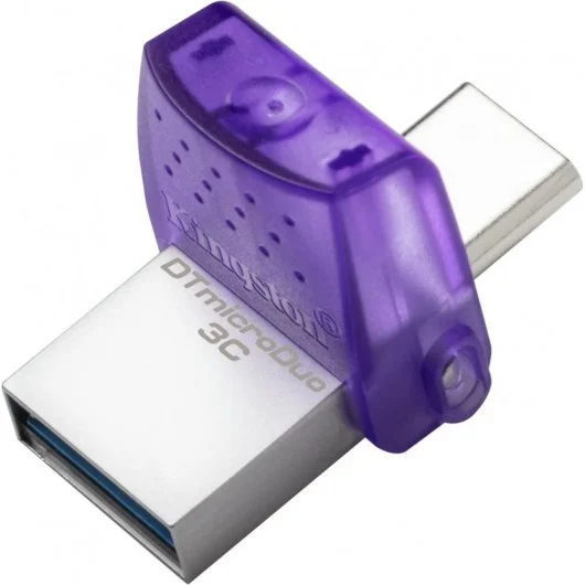 Kingston DataTraveler microDuo 3C Memoria USB-A + USB-C 128GB 3.2 Gen 1 - Velocidad de Lectura 200 M