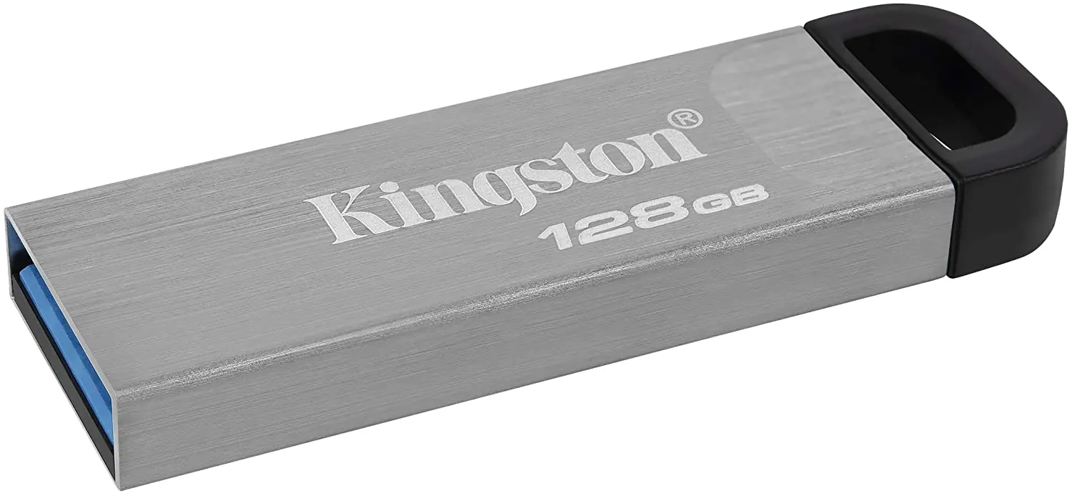 Kingston DataTraveler Kyson Memoria USB 128GB - 3.2 Gen 1 - 200 MB/s en Lectura - Diseo Metalico - 