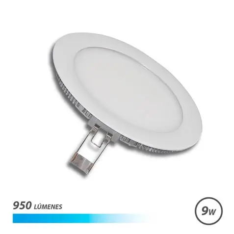 Elbat Downlight Empotrar Ultraplano LED 9W 950LM - Luz Fria - Dise�o de Bajo Perfil - Facil Instalac