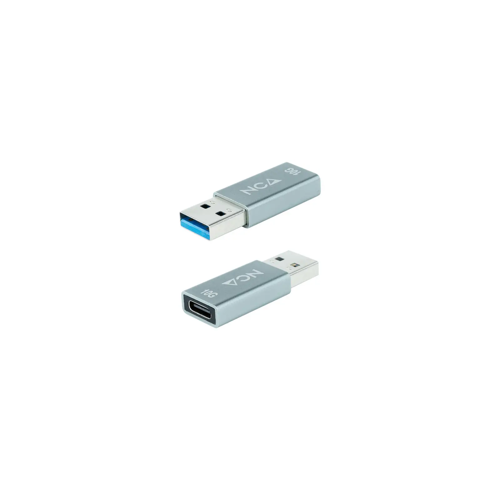 Nanocable Adaptador USB-A 3.1 Gen 2 Macho a USB-C Hembra - Transferencia de Datos de hasta 10 Gbps -