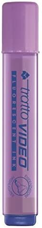 Tratto Video Marcador Fluorescente - Punta Biselada - Tinta Base de Agua - Secado Rapido - Color Lil