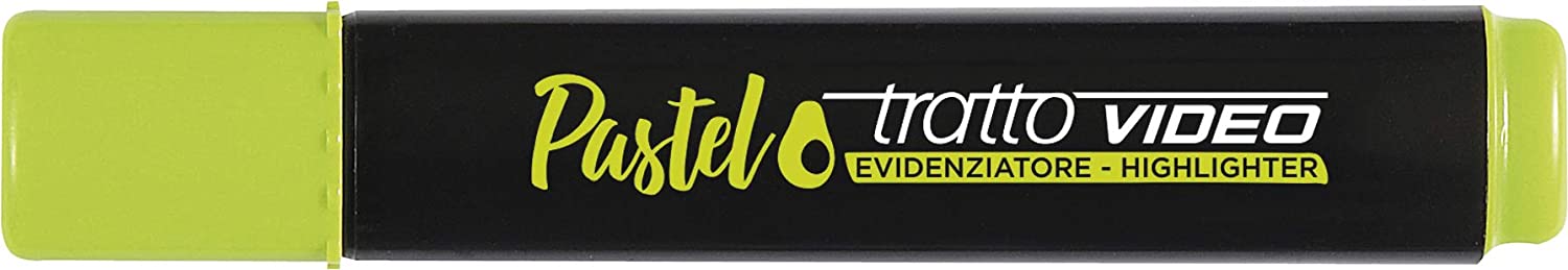 Tratto Video Pastel Marcador Fluorescente - Punta Biselada - Tinta al Agua - Secado Rapido - Color V