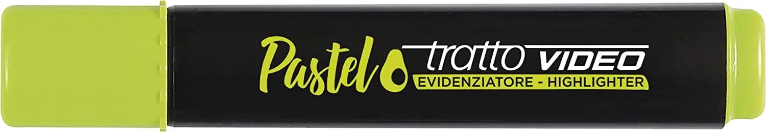 Tratto Video Pastel Marcador Fluorescente - Punta Biselada - Tinta al Agua - Secado Rapido - Color V