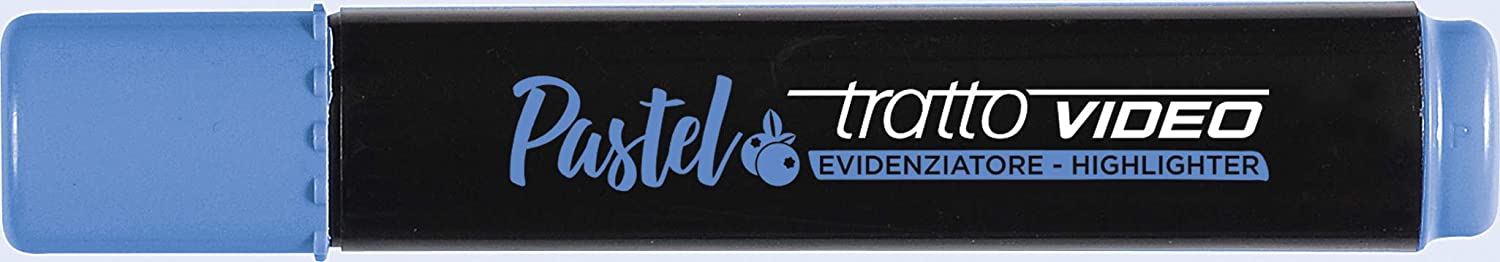 Tratto Video Pastel Marcador Fluorescente - Punta Biselada - Tinta al Agua - Secado Rapido - Color A