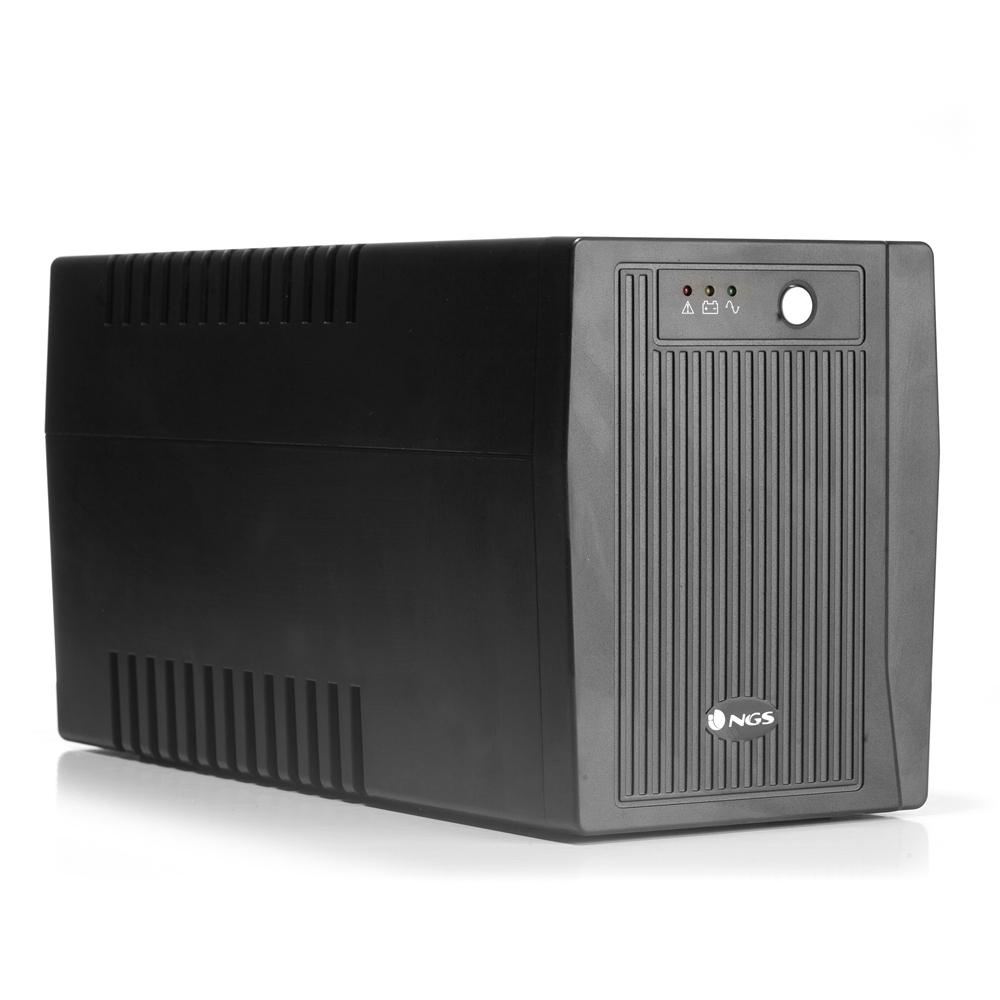NGS Fortress 2000 V2 SAI 1500VA UPS 900W - Tecnologia Off Line - Funcion AVR - 4x Schukos - Protecci
