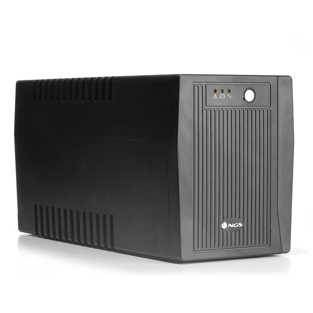 NGS Fortress 2000 V2 SAI 1500VA UPS 900W - Tecnologia Off Line - Funcion AVR - 4x Schukos - Protecci