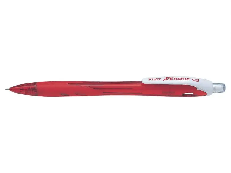 Pilot Portaminas Rexgrip Begreen - Trazo 0.5mm - Mina HB - 71,9% Plastico Reciclado - Cuerpo Rojo