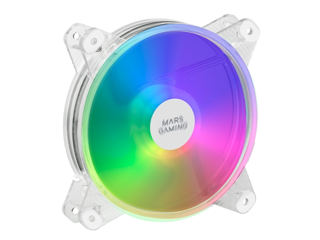 Mars Gaming Ventilador 120mm - Iluminacion RGB - Velocidad Max. 1100rpm