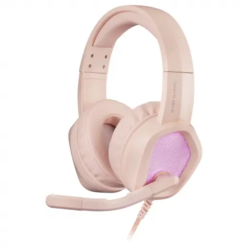 Mars Gaming MH320 Auriculares Gaming con Microfono Plegable - Iluminacion RGB - Diadema Ajustable - 