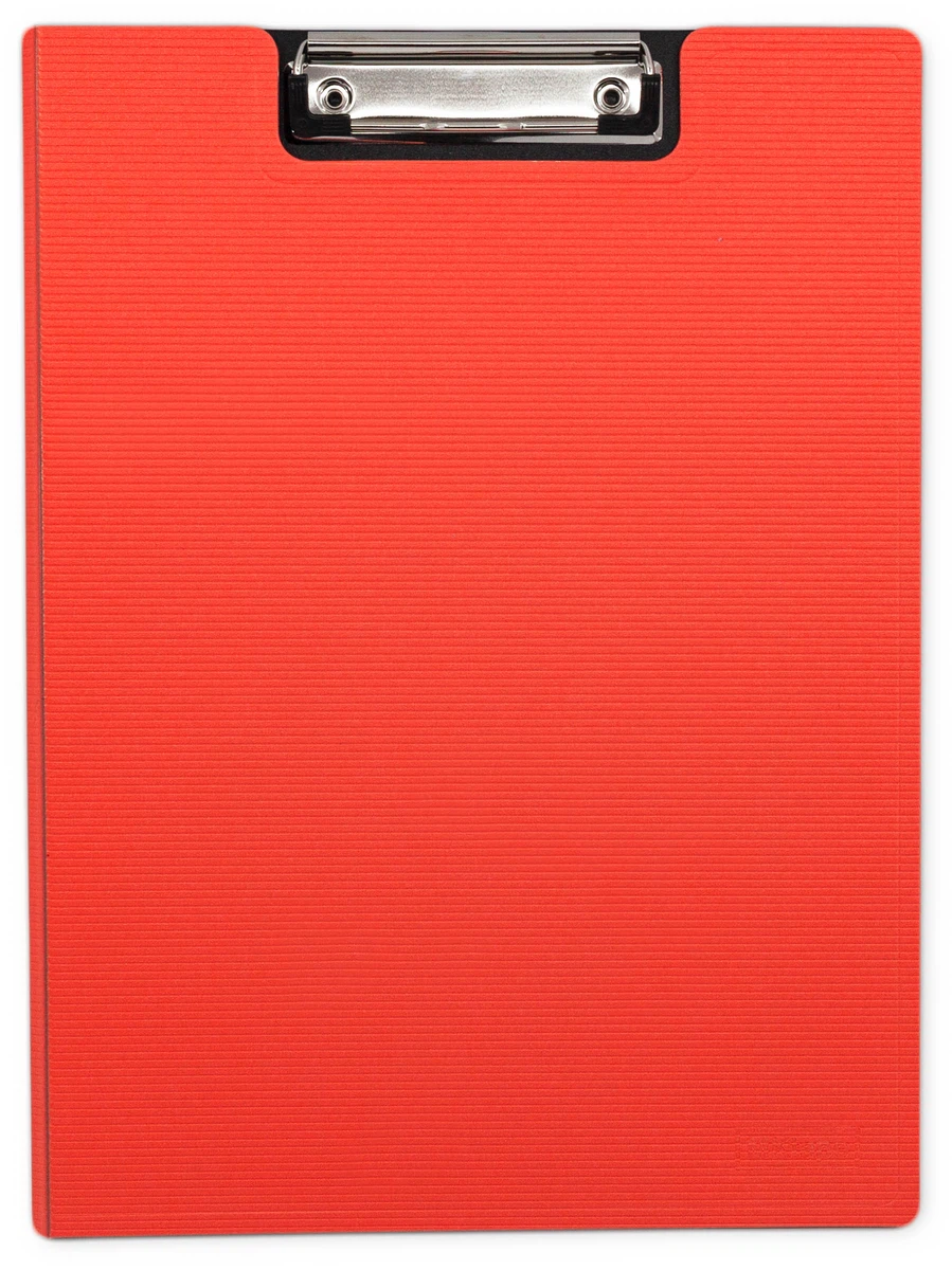 MKtape Carpeta de Plastico con Clip Superior y Tapa - Tamao A4 - Color Coral